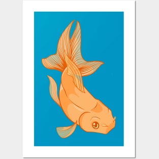 Orange Goldfish Posters and Art